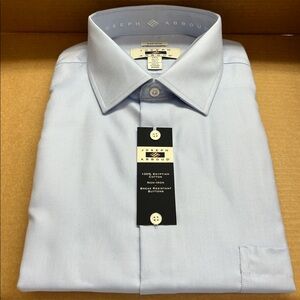 Joseph Abboud Dress Shirt Button Down Collared Work Career Formal Occasion Tall